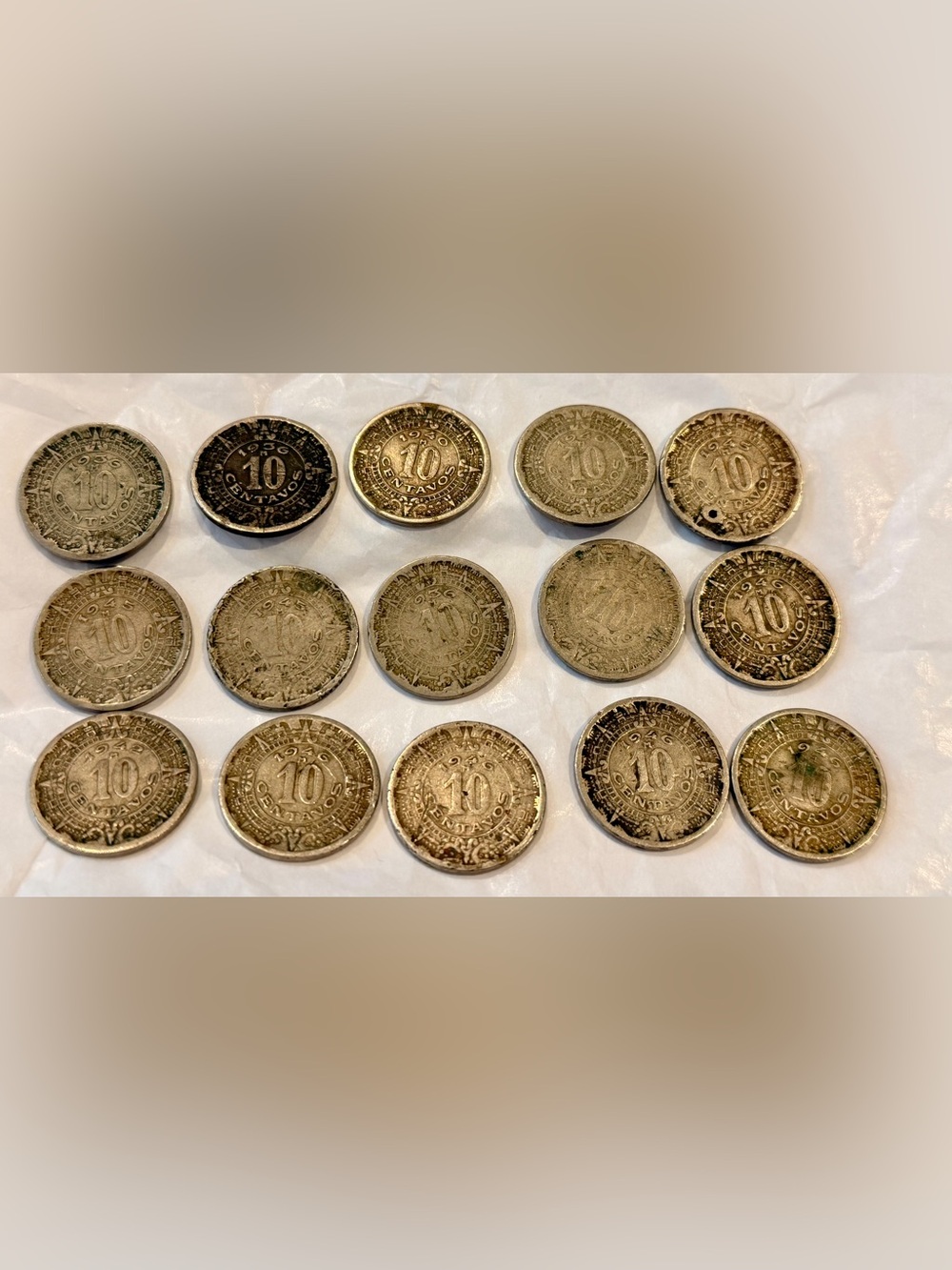 10 Centavos Vintage Mexican Coin lot 1930’s and 1940’s